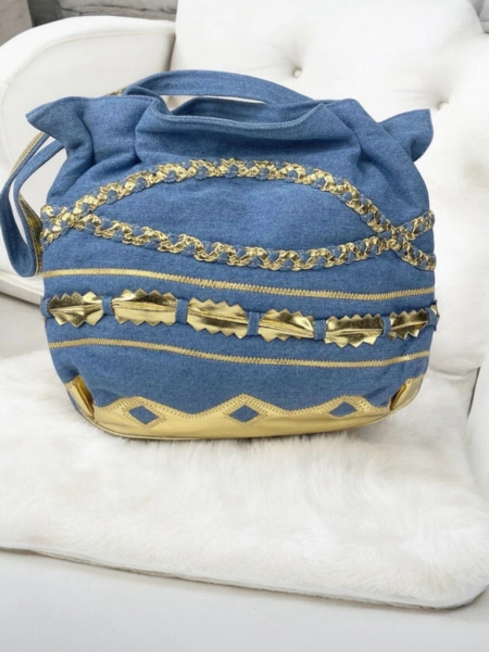 Statement Handbag | Artisan Shoulder Tote | Boho Luxe Purse